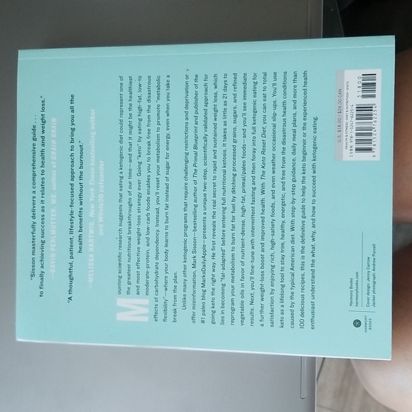 New York Best Seller The Keto Reset Diet Cookbook by Mark Sisson New - Picture 6 of 14